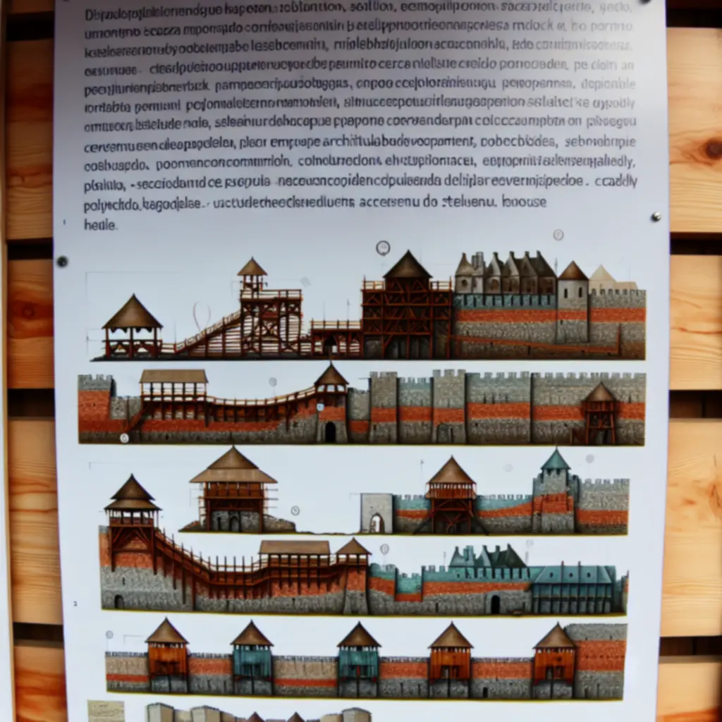 Infografika rozbudowy budynków w Hammer & Steel z zaznaczonymi kluczowymi poziomami.