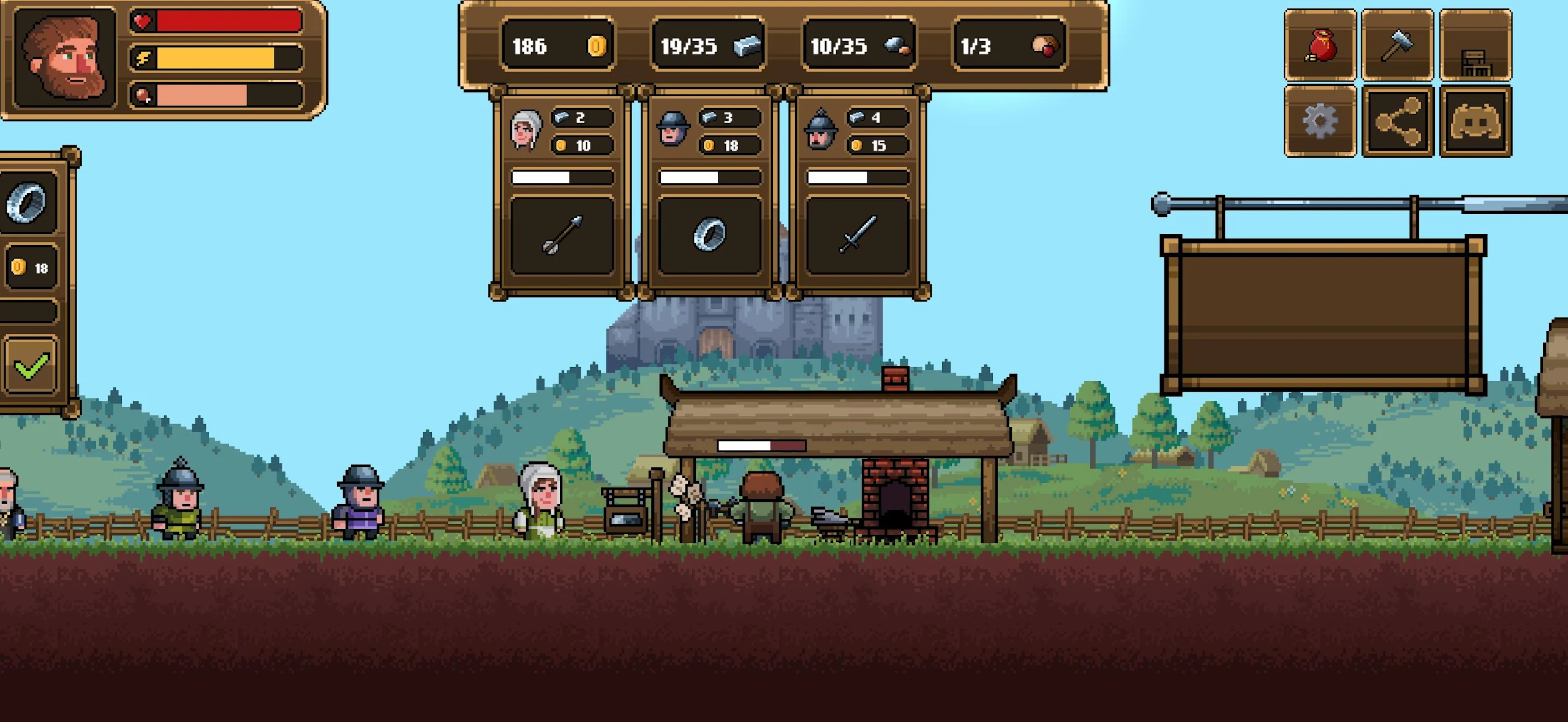 Ilustracja epickiej średniowiecznej bitwy w świecie Hammer & Steel